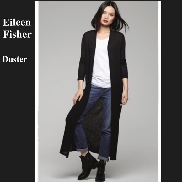 eileen fisher duster cardigan